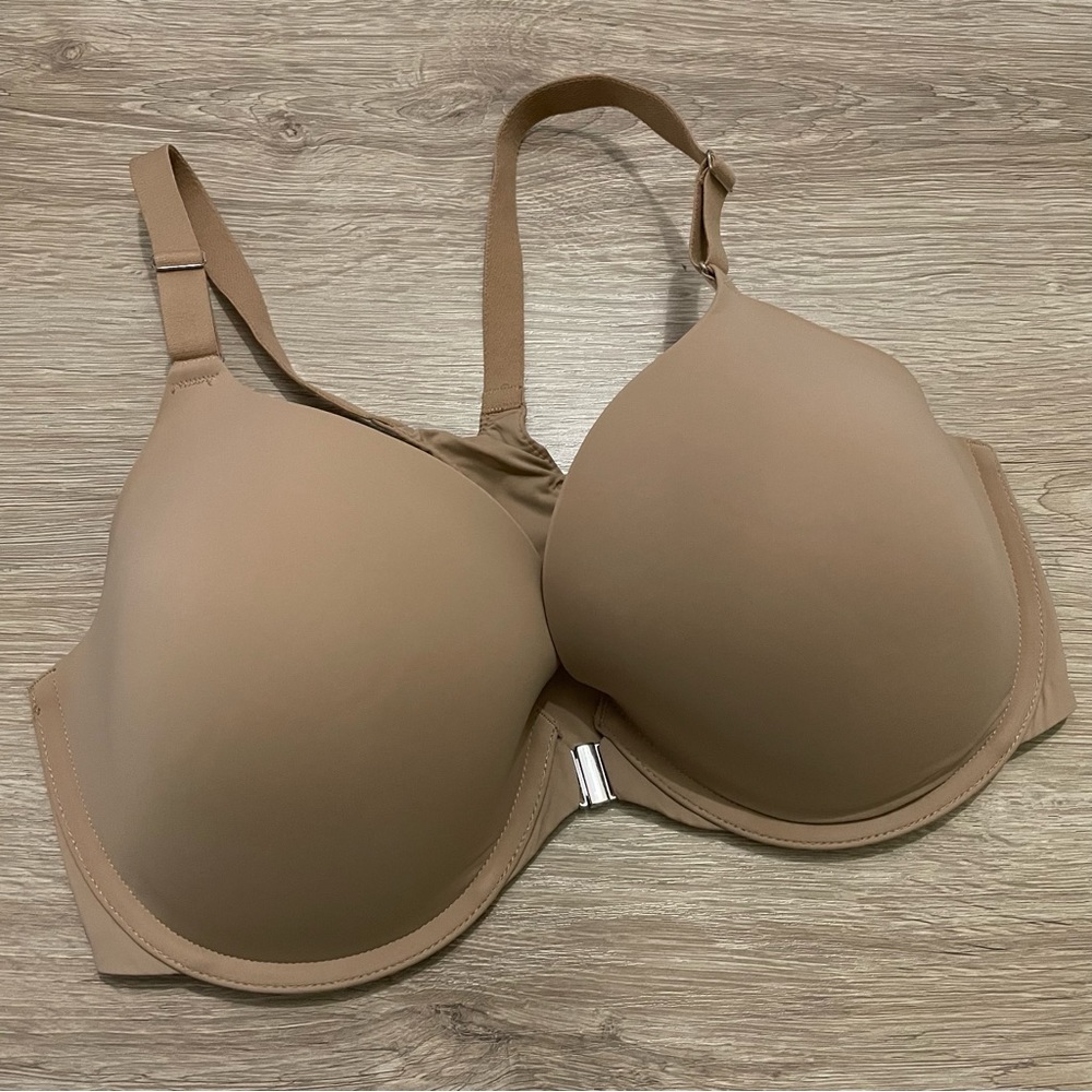 Soma 36DD Nude Memorable Full Coverage Front Close Racerback Bra